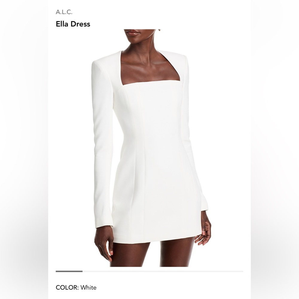 Beautiful white long sleeve dress! A. L. C size 10
